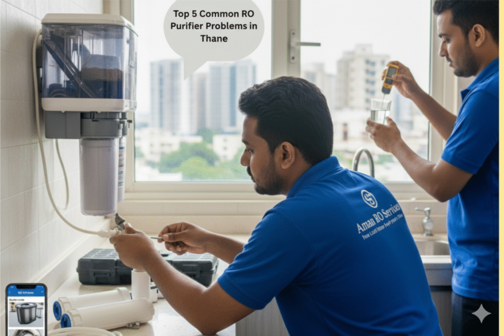 Top 5 Common RO Purifier Problems in Thane & How Service Technicians Fix Them